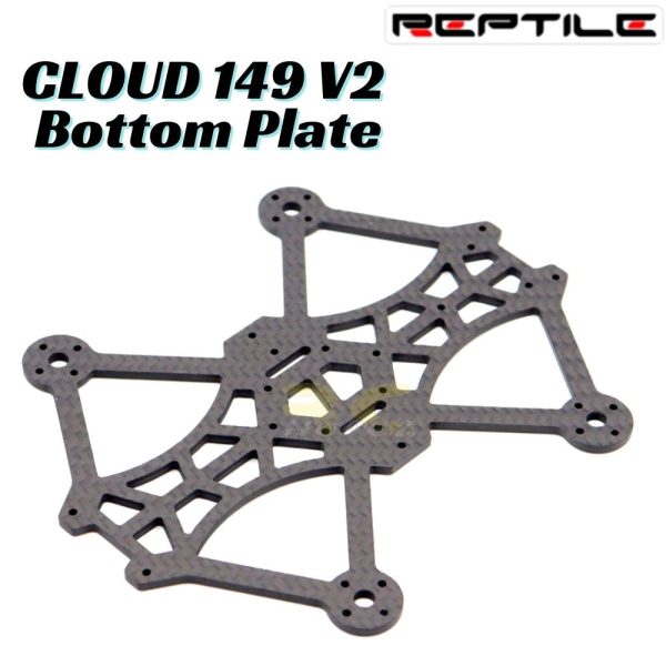 ​​​​​​​Reptile CLOUD-149 V2 133mm Frame Kit Replacement Parts Carbon Fiber Bottom Plate C149V2-BP