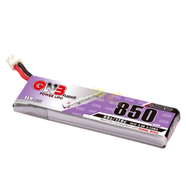 2821f80bf37f7dc2400b7ef1ea858515.jpeg Gaoneng GNB 3.8HV 850mAh 60C 1S Lipo Battery with PH2.0 Plug GNB850/60-1SH