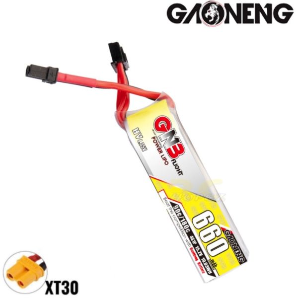31ed8719e739938f66adeb465f409d0f.jpeg Gaoneng GNB 15.2HV 660mAh 90C 4S Lipo Battery with XT30 Plug GNB660/90-4S