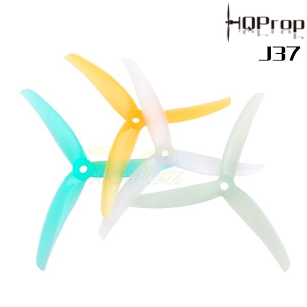 HQProp Juicy J37 4.9x3.7 3-Blade 5mm Hole Poly Carbonate Propeller (2pairs/4pcs) HQJ37