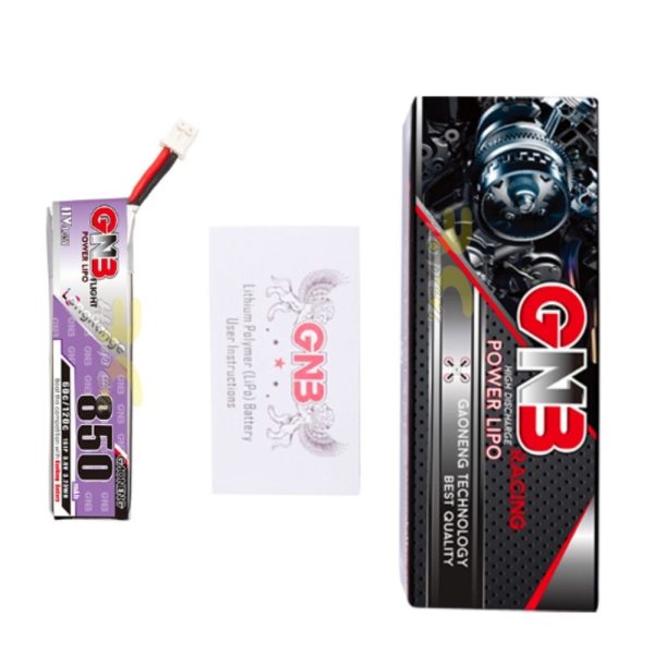 80ee650815c0bdc76b133c92158c6aaf.jpeg Gaoneng GNB 3.8HV 850mAh 60C 1S Lipo Battery with PH2.0 Plug GNB850/60-1SH