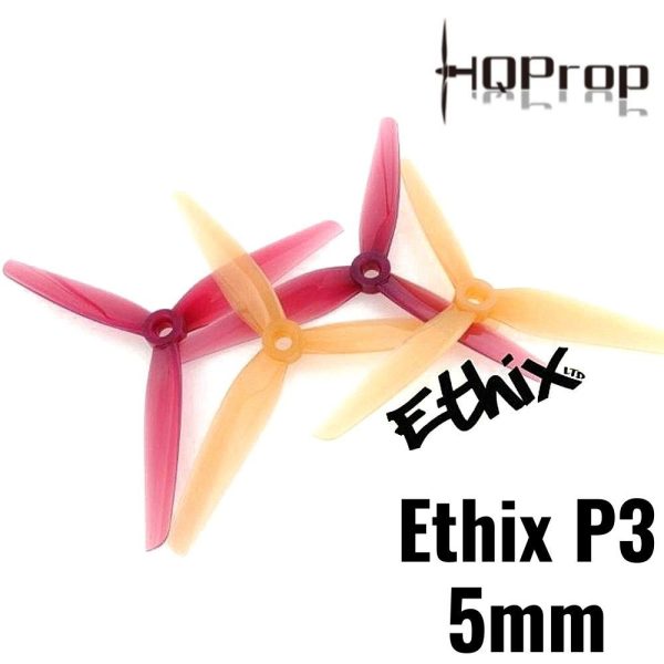 HQProp Ethix P3 Peanut Butter & Jelly 5mm Hole 3-blade Propeller (2 pairs/4pcs) HQEP3
