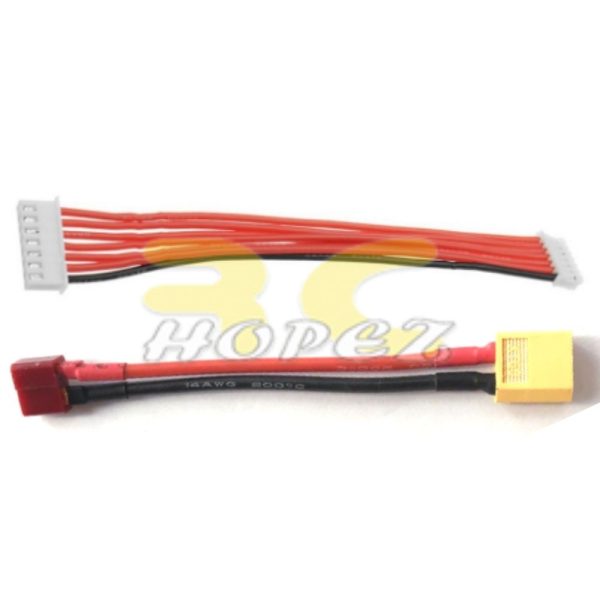 2 in 1 PG Parallel Charging Board XT30 XT60 Plug Supports 4 Packs 2-6S Lipo Battery WEM-35A-Dean