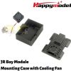 Happymodel Molding JR Bay Mounting Case with Cooling Fan For ES24TX And ES915TX ExpessLRS ELRS TX Module HP024