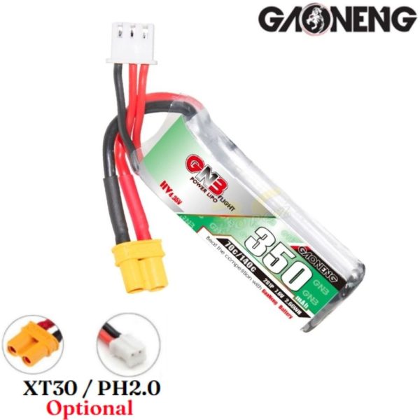 c67813269c06df50893742fbc744b54a.jpeg Gaoneng GNB 7.6HV 350mAh 70C 2S Lipo Battery with XT30/PH2.0 Plug (Optional) GNB350/70-2SXH
