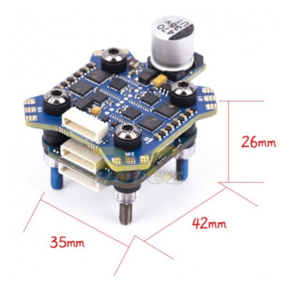 iFlight 20x20mm BLITZ Mini F4 Flight Controller E55S 55A 2-6S 4in1 DShot150/300/600/MultiShot/OneShot ESC MX1439