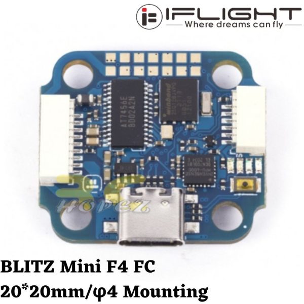 iFlight 20x20mm BLITZ Mini F4 Flight Controller E55S 55A 2-6S 4in1 DShot150/300/600/MultiShot/OneShot ESC MX1439