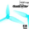 HQProp R38 Blue 5mm Hole 3-blade Propeller (2 pairs/4pcs) HQR38