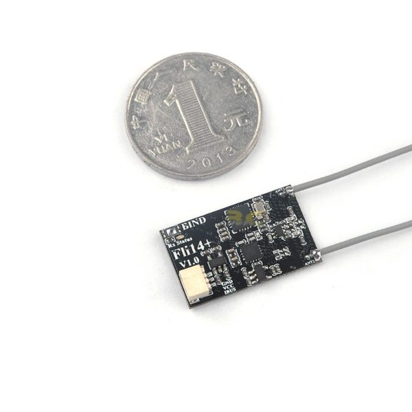 Fli14+14CH Mini Receiver 1.7g Dual antenna Compatible Flysky AFHDS-2A w/ RSSI Output for FS-i6 FS-i10 Turnigy I6S Fli14