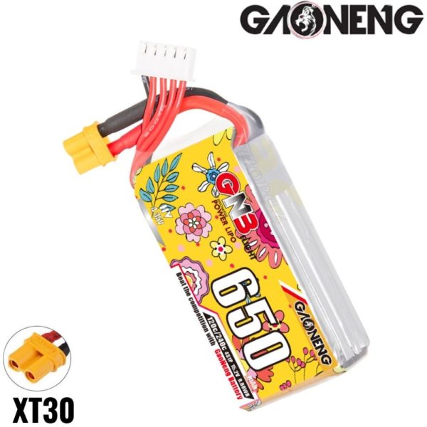 3b4ead12eab5ee763a7cf56375b8ab30.jpeg Gaoneng GNB 15.2HV 650mAh 120C 4S Lipo Battery with XT30 Plug GNB650/120-4S