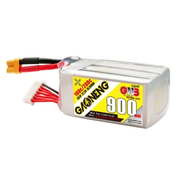 Gaoneng GNB 22.2V 900mAh 100C 6S Lipo Battery with XT60 Plug GNB900/100-6S