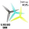 48fa94322008832fc3ec2951d41e1b4d.jpeg HQProp R35 5.1X3.5X3 Light Grey 5mm Hole 3-Blades propeller (2pairs/4pcs) HQR35