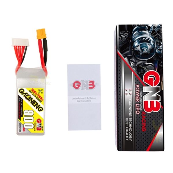 Gaoneng GNB 22.2V 900mAh 100C 6S Lipo Battery with XT60 Plug GNB900/100-6S
