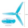 HQProp R38 Blue 5mm Hole 3-blade Propeller (2 pairs/4pcs) HQR38