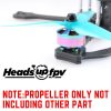 HQProp R38 Blue 5mm Hole 3-blade Propeller (2 pairs/4pcs) HQR38