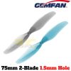 Gemfan 75mm 2-Blade 3inch PC Propeller 1.5mm Hole for Crux3 1S ELRS  (4 pairs/8 pcs) Gem752-1.5mm