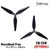 HQProp MacroQuad Prop 8X4.5X3 Black-Glass Fiber Reinforced Nylon CW/CCW 1PC (Optional) HQM845