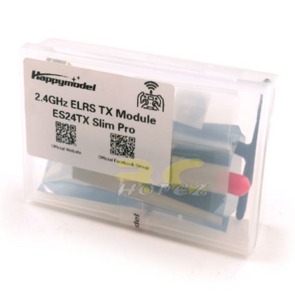 Happymodel ES24TX Slim Pro 2.4GHz ExpressLRS ELRS 1000mW TX Module w/RGB LED Cooling Fan for FrSky X-lite X9 Lite TBS Tango2 HP-Slim Pro