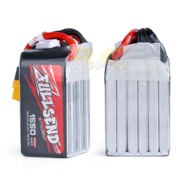 iFlight FULLSEND 1550mAh 120C 6S 22.2V Lipo Battery XT60H Plug MX1550/120-6S