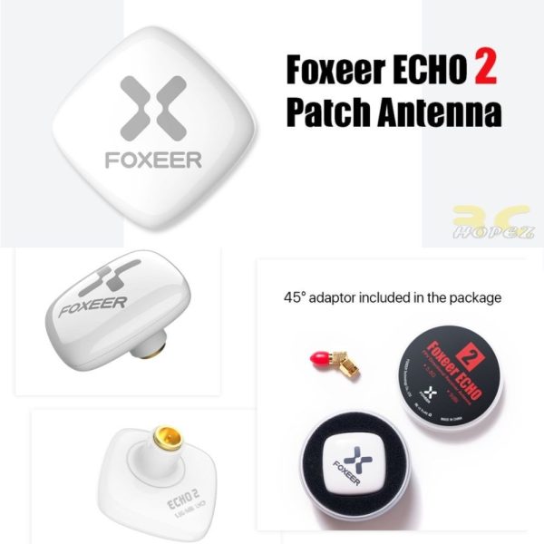 90dc5c5057144a39a04a855105d9318a.jpeg 1 PC Foxeer Echo 2 5.8GHz 9dBi FPV Patch Antenna RHCP/LHCP (Optional) XJ515