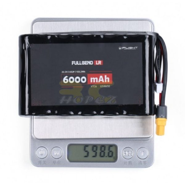 iFlight FULLSEND VTC6 18650 6S2P 6000mAh 15C 22.2V Li-Ion Battery for Long Range - XT60 MX6000/15-6S