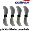 Gemfan 1210 31mm 2-Blade 1-inch Propeller 1mm Hole (4 pairs/8 pcs) Compatible for Happymodel Mobeetle6 Gem312-1mm