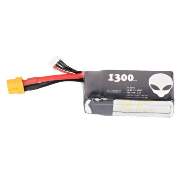 Alienmodel 3S 11.1V 1300mAh 130C Lipo Battery with XT60 Plug AL1300/130-3S