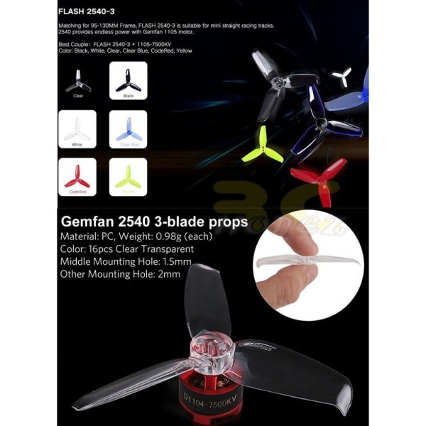 5e57609583e03a7d9a47ac47db6567e7.jpeg Gemfan Flash 2540 2.5×4 2.5 Inch 3-Blade Propeller with 1.5mm Mounting Hole (4 pairs/8pcs) GEM2540-3
