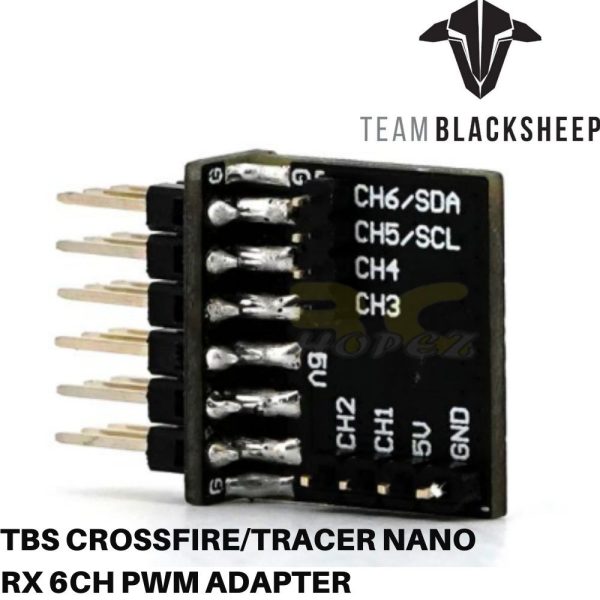 TBS Crossfire/Tracer Nano RX 6CH PWM Adapter TBS-PWM
