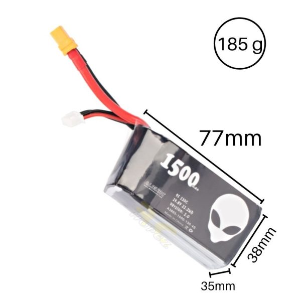 825b8c7838668174502f0ae5b39d1d29.jpeg Alienmodel 4S 14.8V 1500mAh 130C Lipo Battery with XT60 Plug AL1500/130-4S