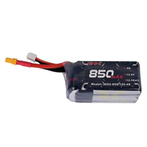 b13368c53e5de1903899bf5a5e832c7b.jpeg Alienmodel 4S 14.8V 850mAh 120C Lipo Battery with XT60 Plug AL850/120-4S6