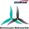 Gemfan Hurricane 5536 5.5inch 5mm Hole 3-blade Propeller (2 pairs/4pcs) Gem5536