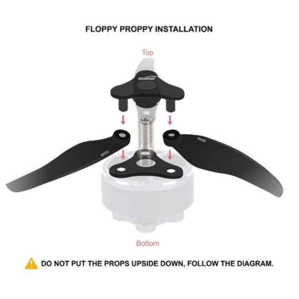 09b984d663965c7eebfe4db387a8fef9.jpeg GEMFAN Floppy Proppy F6030 6inch 5mm Hole/POPO Folding 3-Paddle Propeller (4 hub, 12 blades) Gem-F6030