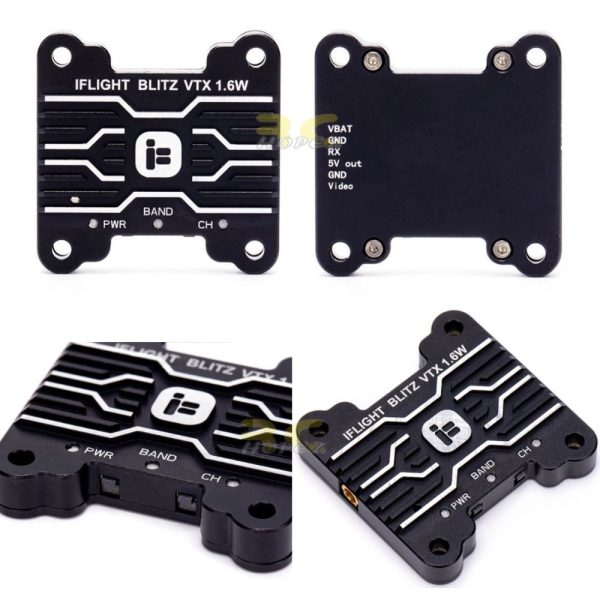 iFlight BLITZ 5.8Ghz (30.5*30.5mm) 25mW/400mW/800mW/1600mW 1.6W VTX Adjustable for FPV Racing Drone  MX1639