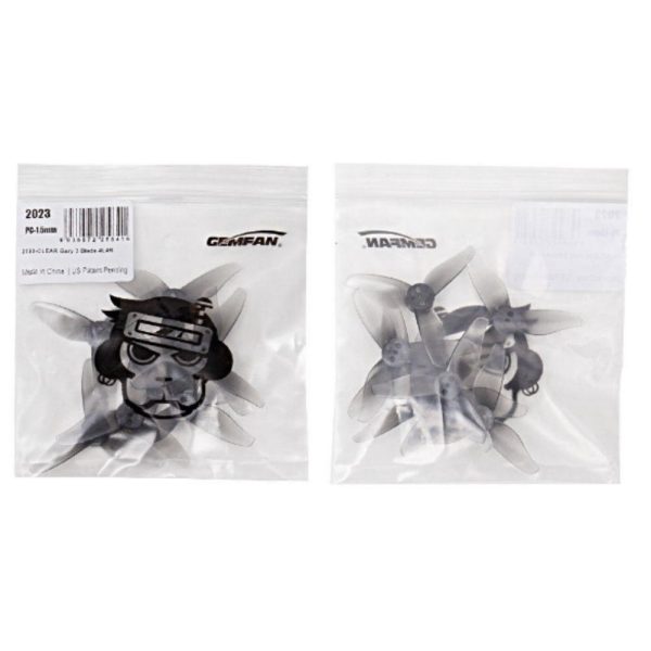 Gemfan Hurricane 2023 3-Blade Propeller 1.0mm 3 Holes (4 Pairs/8Pcs) Gem2023-1.0