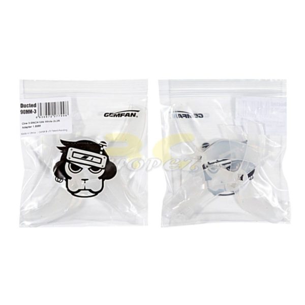 602a7304f6ab8a4ade0dad88481e912d.jpeg Gemfan D90-3 3.5 Inch T mount 2.0mm/5mm 3-Blade Cinewhoop Propeller (2 pairs/4pcs) Gem-D9020