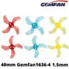 Gemfan 1636 1.6x3.6x4 40mm 1.5mm Hole 4-blade Propeller for 1103 1105 RC Drone  (4CW 4CCW) 4Pairs  Gem1636-15