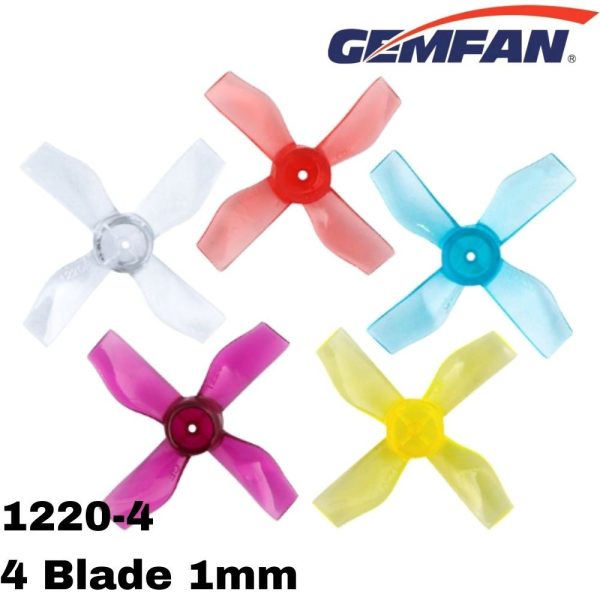 823ec933235f2674dc7955674d98a219.jpeg Gemfan 31mm 1220 1.2x2x4 1mm Hole 4-blade Propeller (4 pairs/8pcs) Gem1220-1.0