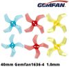 Gemfan 1636 1.6x3.6x4 40mm 1.0mm Hole 4-blade Propeller for 1103 1105 RC Drone (4CW 4CCW) 4Pairs  Gem1636-01