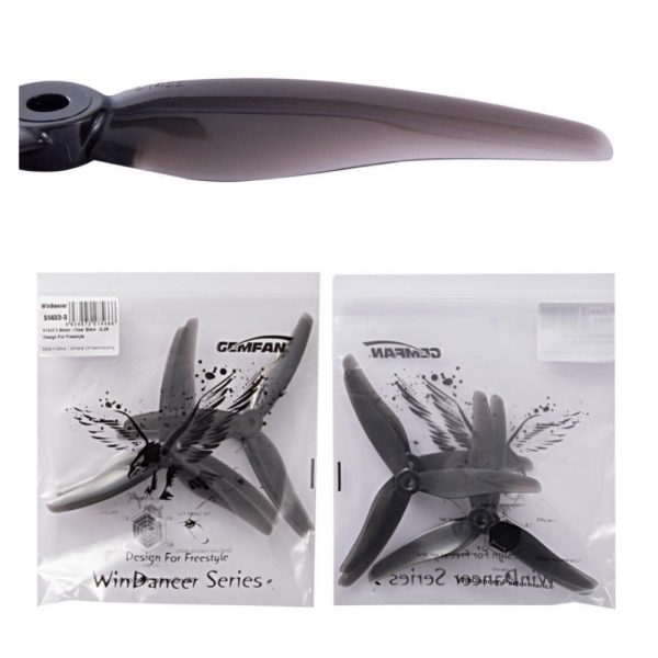 Gemfan Windacer 51433 3-Blade M5 Hole Propeller (2 pairs/4 pcs) Gem51433-3