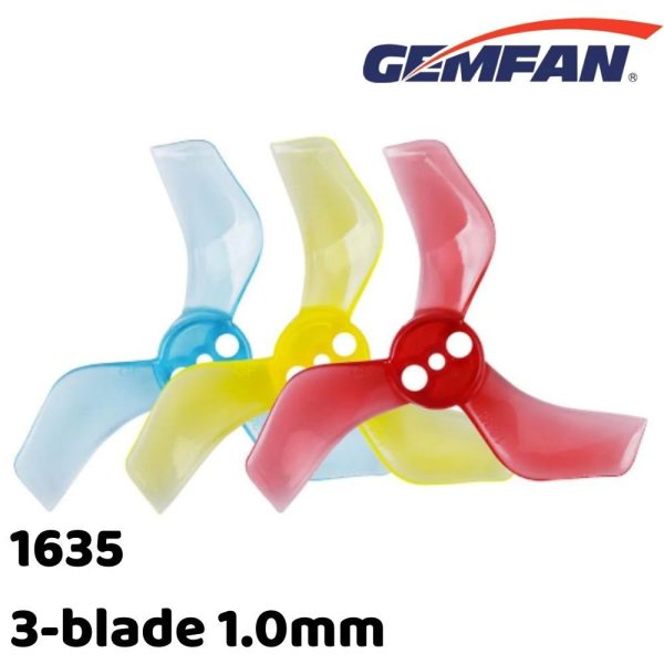 c5be980b17a6a011b52bb9982d884c35.jpeg Gemfan 40mm 1635 1.6x3.5x3 1.0mm Hole Whoop Propeller (4 pairs/8pcs) Gem1635-1.0