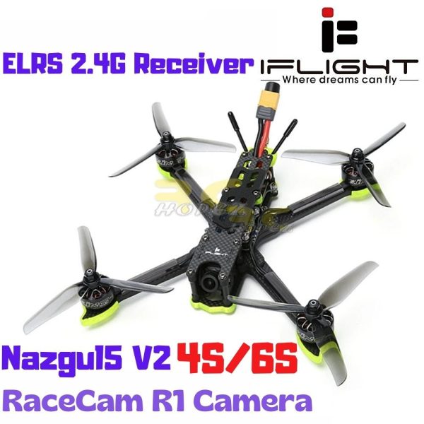 iFlight Nazgul5 V2 240mm 4S/6S 5 Inch FPV Racing Drone With RaceCam R1 ELRS 2.4G Receiver MX8540-ELRS