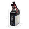 GEPRC 6S 1100mAh 60C 22.8HV LiHV Battery With XT60 Plug GEP1100/60-6S