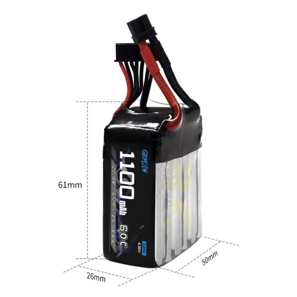 GEPRC 6S 1100mAh 60C 22.8HV LiHV Battery With XT60 Plug GEP1100/60-6S