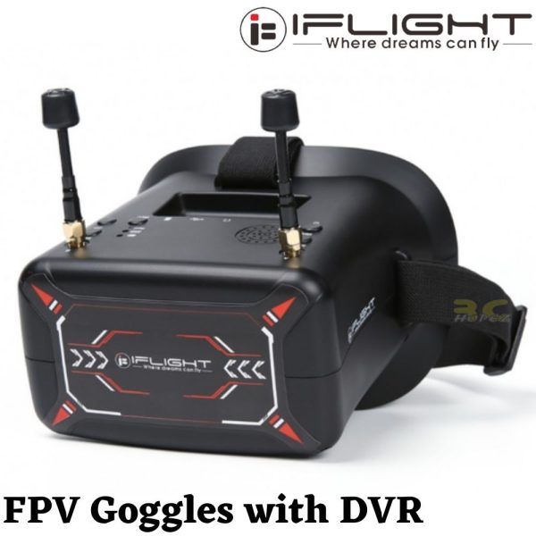 73593628f1e0d4f9f886b0345dc6d7dc.jpeg iFlight 4.3 inch 5.8G 480*272 40CH NTSC DVR FPV Goggles With 3.7V 2000mAh Battery MX8851