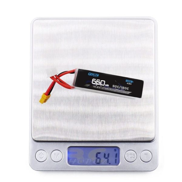 8b2cab77981daec9fa73efbbb828dbe6.jpeg GEPRC 4S 660mAh 90C 15.2HV LiPo Battery With XT30 Plug GEP660/90-4S