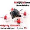 Happymodel Mobula6 20g 65mm Crazybee F4 Lite 1S Whoop BNF w/Runcam Nano 3 Cam Race Edition (25000KV) – Flysky HP006-FL