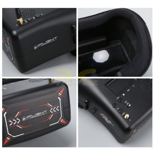 efacba93f6243591f92536e2a416803a.jpeg iFlight 4.3 inch 5.8G 480*272 40CH NTSC DVR FPV Goggles With 3.7V 2000mAh Battery MX8851
