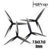 HQProp Durable Prop 7.5X3.7X3 Light Grey 5mm Hole 3-blade Propeller (2 pairs/4pcs) HQ7537