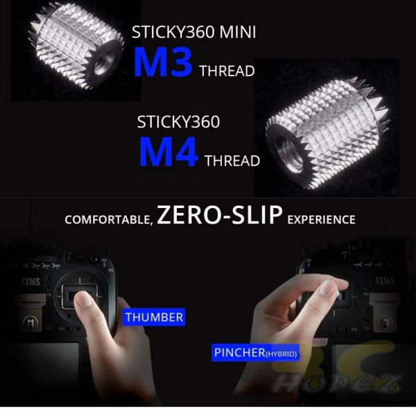 RadioMaster - Sticky360 Gimbal Stick ends for TX16s M4 Thread STKY360-TX16S